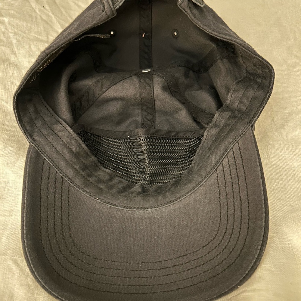 Double RL Cotton Logo Trucker Cap in Dark Navy - Picture 4 of 4